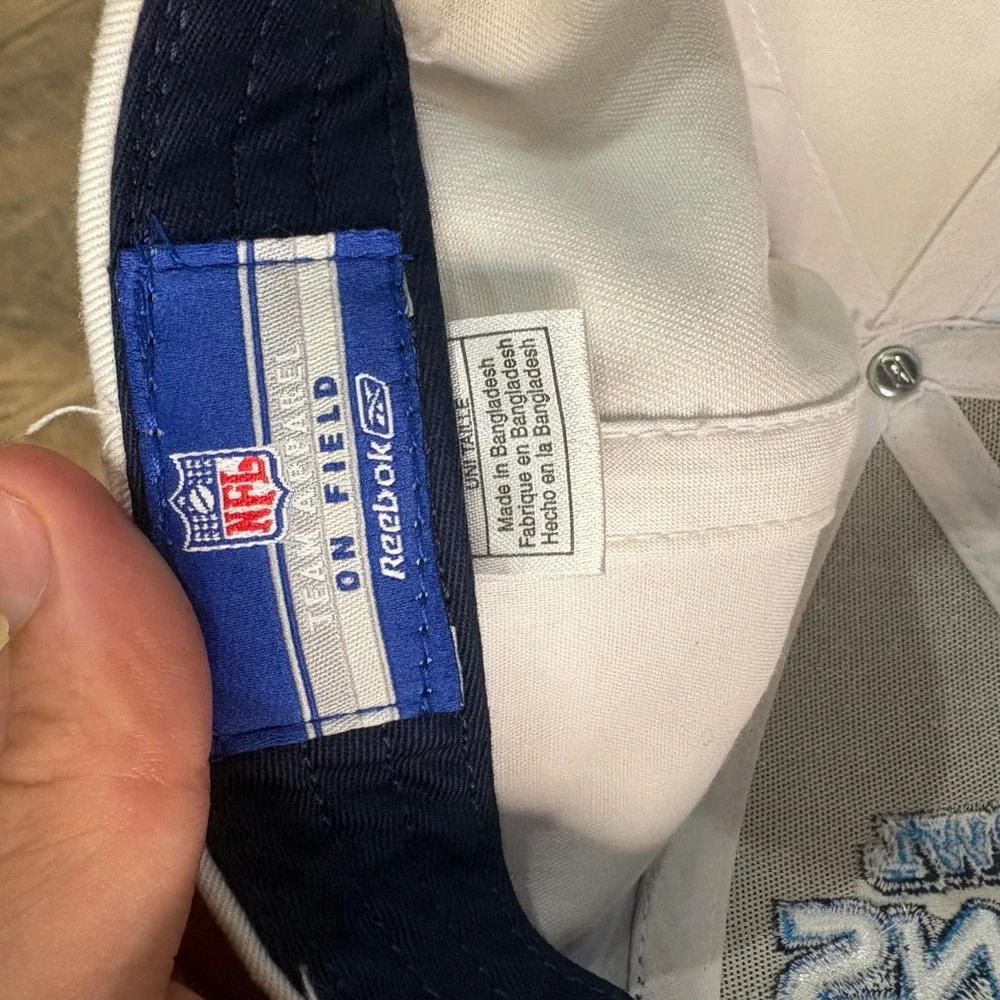 Vintage Y2K Reebok Hat Men OSFM White Indianapolis Colts Super Bowl XLI Champion